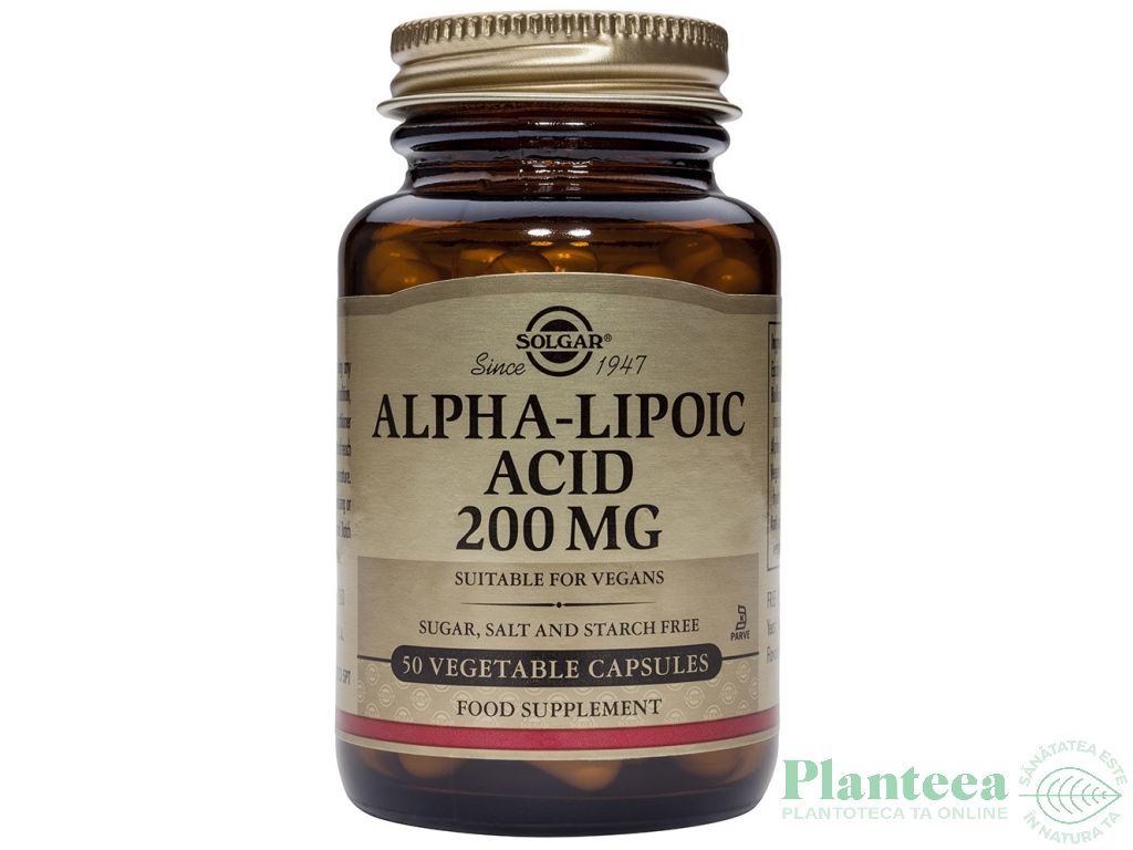 Acid alfa lipoic 200mg 50cps - SOLGAR