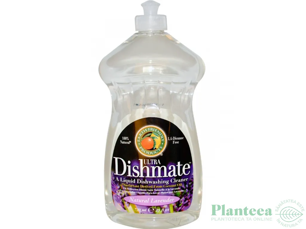 Detergent lichid vase biberoane lavanda {m} 750ml - EARTH FRIENDLY