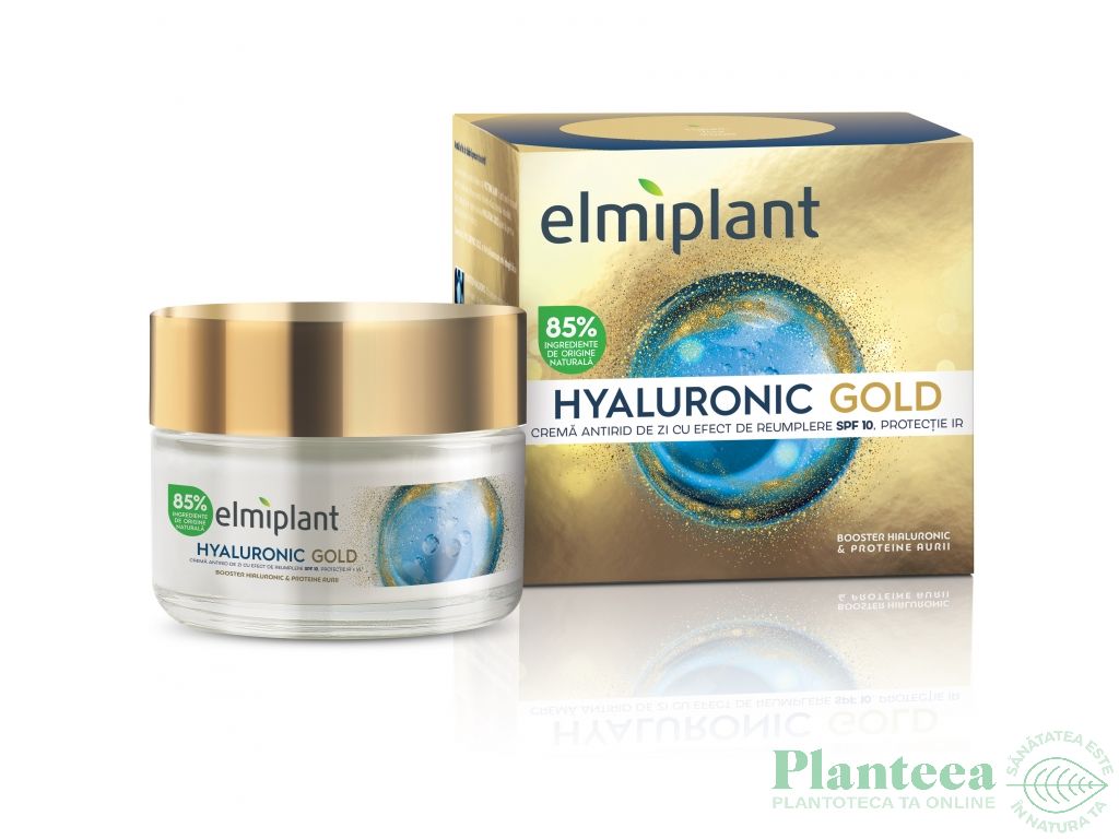 Crema zi antirid HyaluronicGold 50ml - ELMIPLANT