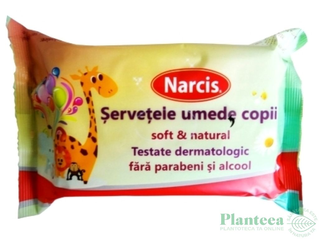 Servetele umede copii 72b - NARCIS