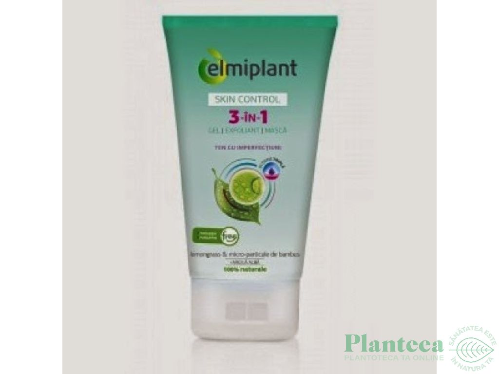 Gel exfoliant zilnic SkinControl 150ml - ELMIPLANT