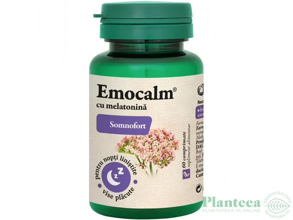 EmoCalm melatonina Somnofort 60cp - DACIA PLANT