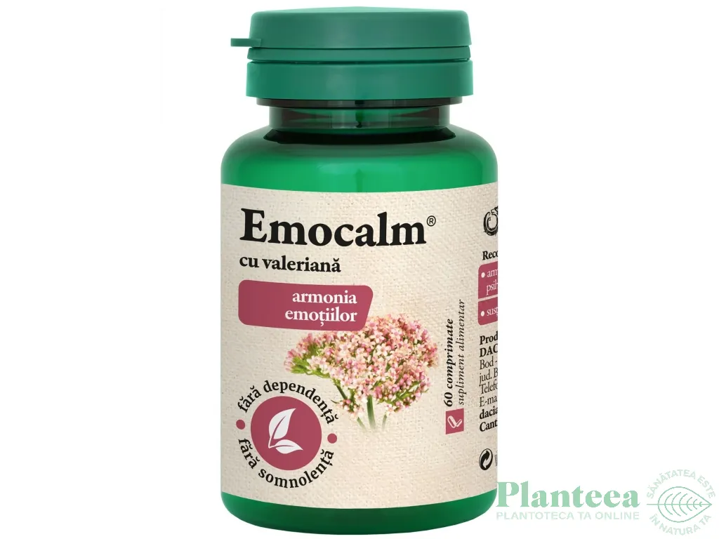EmoCalm valeriana 60cp - DACIA PLANT