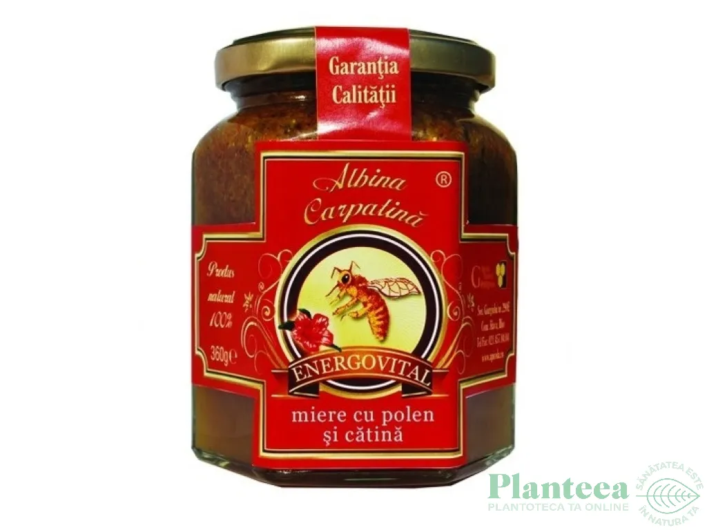 Miere cu polen catina EnergoVital 270g - ALBINA CARPATINA