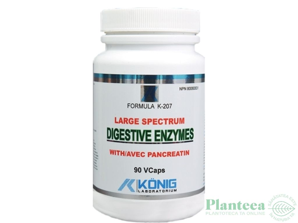 Enzime digestive 90cps - KONIG