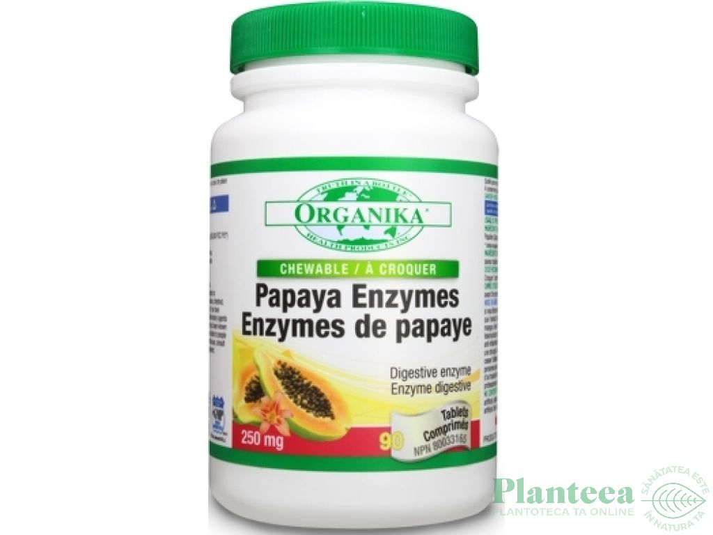 Enzime forte papaya 90cps - ORGANIKA HEALTH