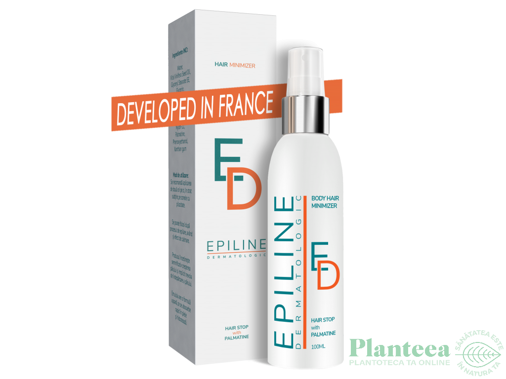 Spray lotiune epilare definitiva Epiline Dermatologic 100ml - LABORATOARELE SEDERMA