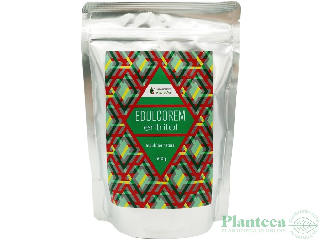 Eritritol indulcitor cristalizat zip 500g - EDULCOREM