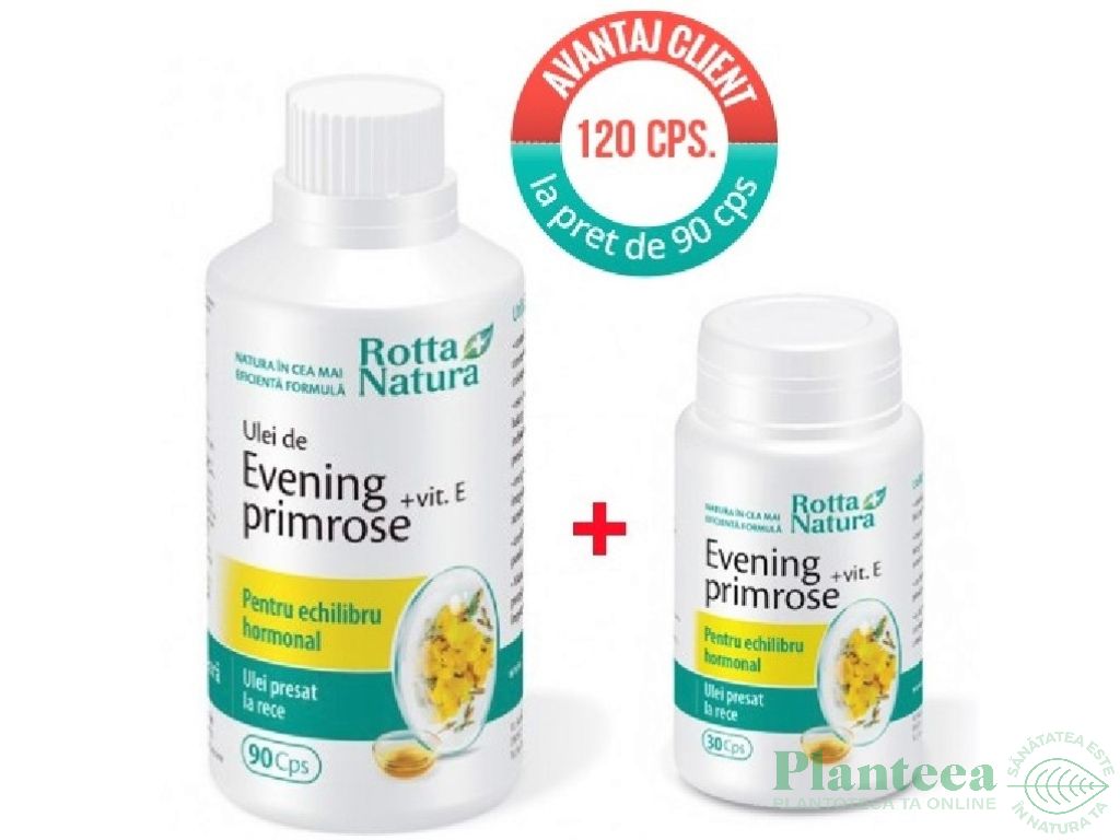 Pachet Evening primrose E 90+30cps - ROTTA NATURA