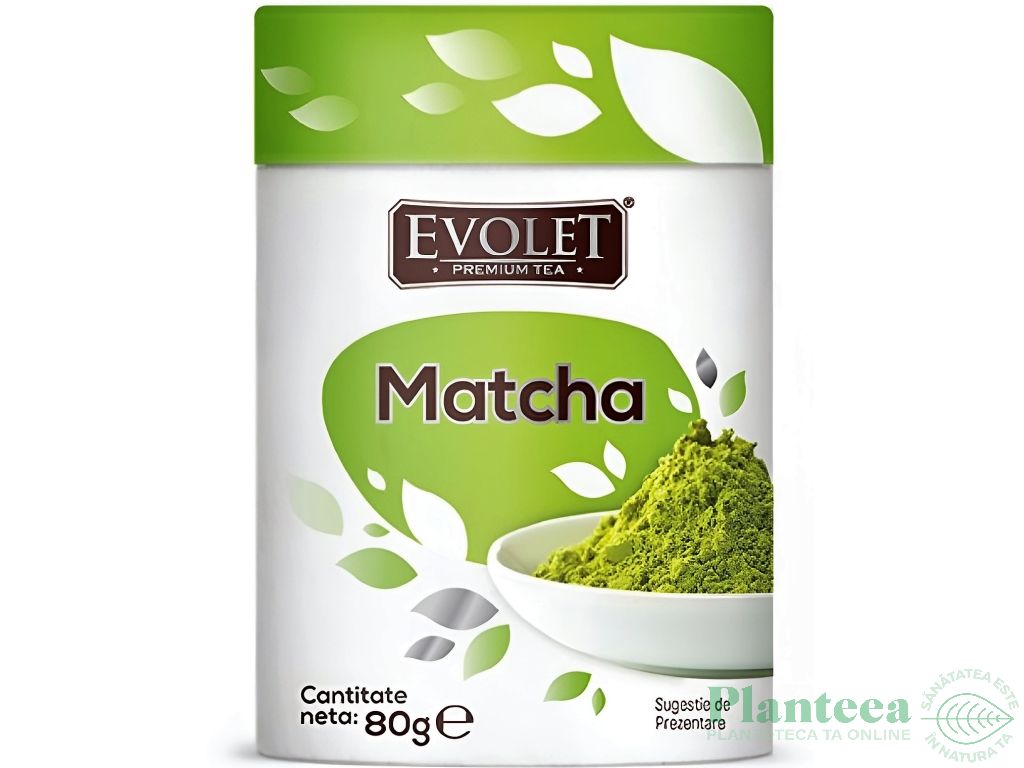 Ceai verde matcha pulbere Premium 80g - EVOLET