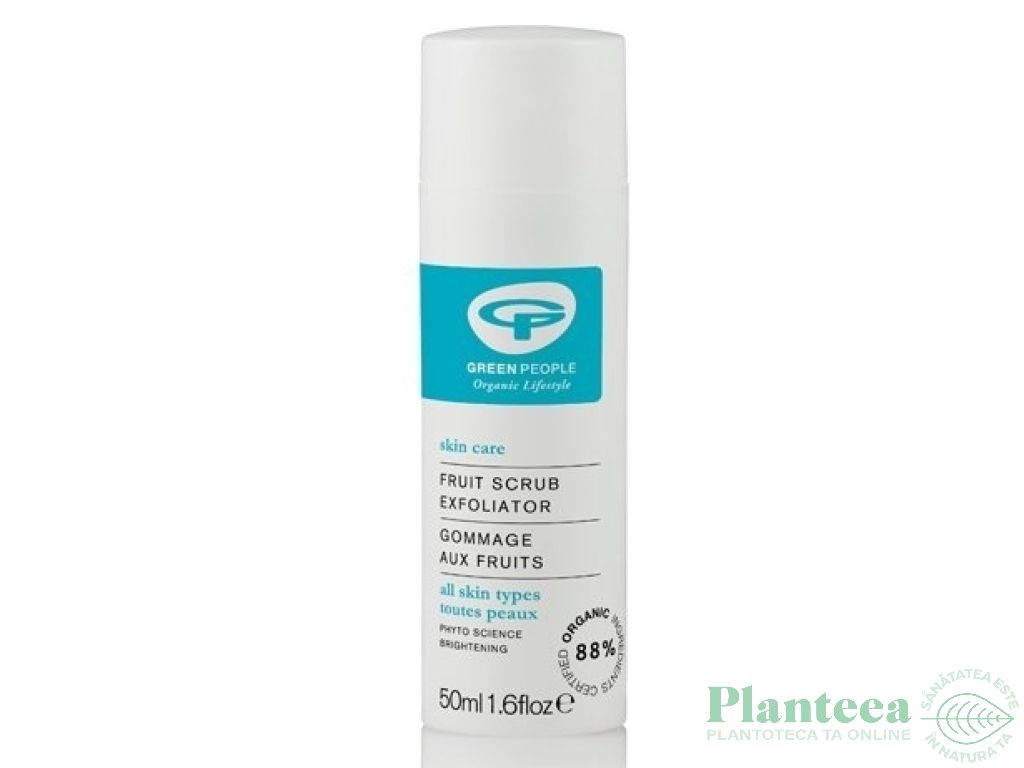 Scrub facial fructe 50ml - GREEN PEOPLE