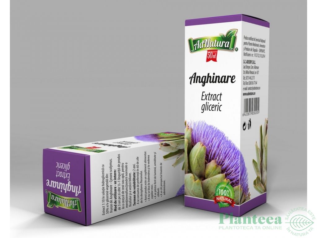 Extract hidrogliceric anghinare 50ml - ADNATURA