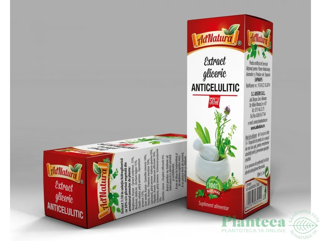 Extract hidrogliceric anticelulitic 50ml - ADNATURA