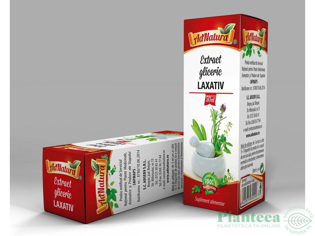 Extract hidrogliceric laxativ 50ml - ADNATURA