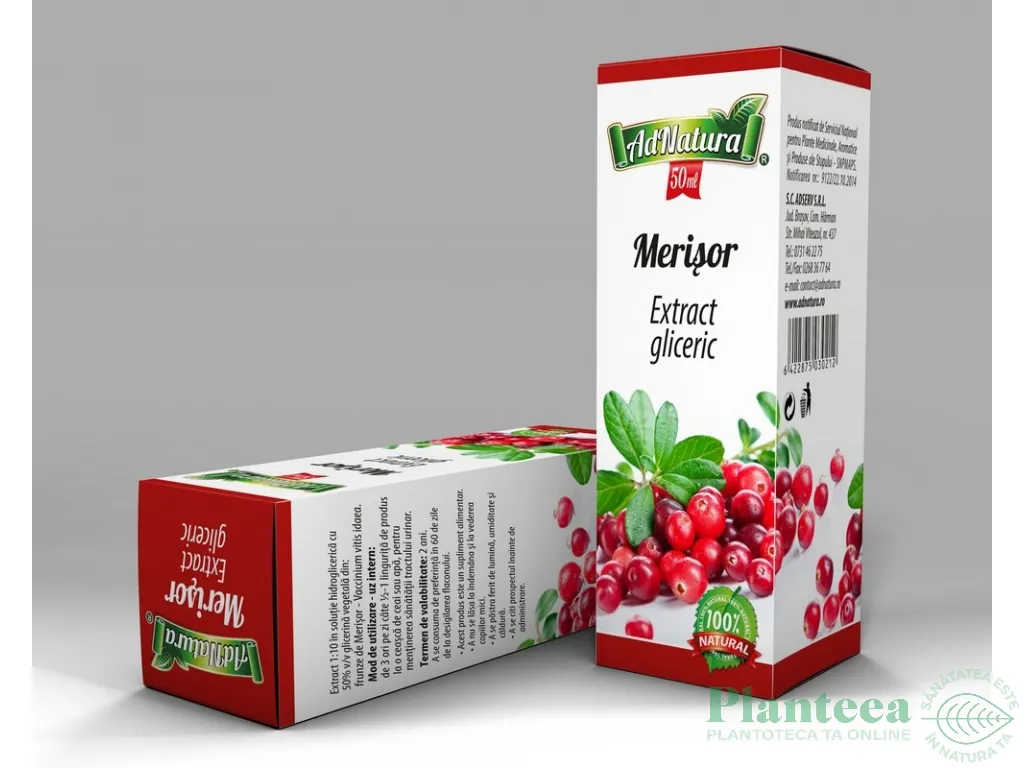 Extract hidrogliceric merisor frunze 50ml - ADNATURA