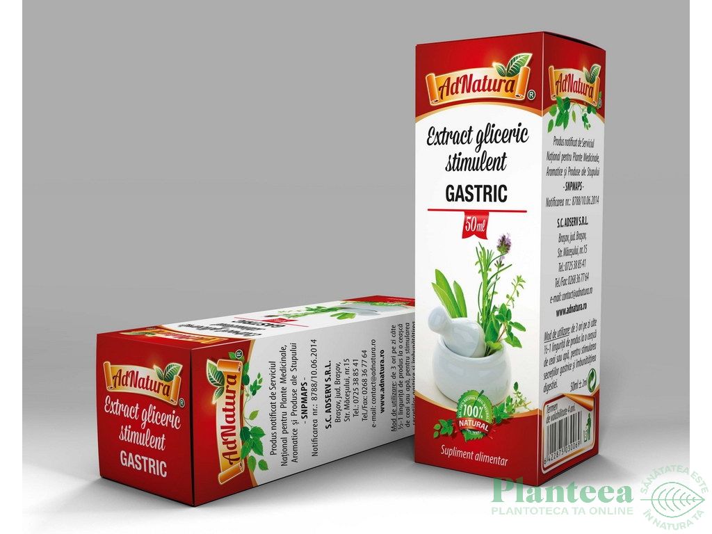 Extract hidrogliceric stimulent gastric 50ml - ADNATURA