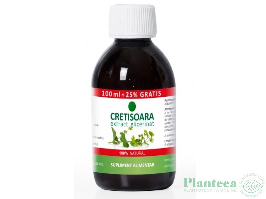 Extract glicerinat cretisoara 125ml - PLANTAVOREL