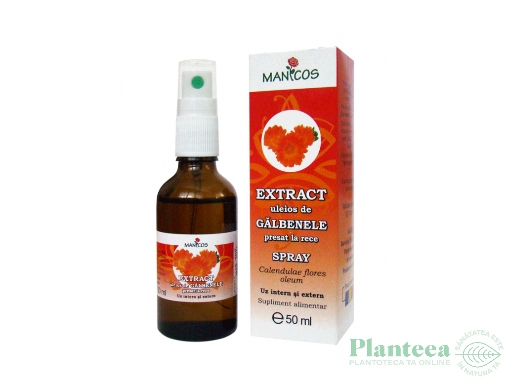 Extract uleios galbenele spray 50ml - MANICOS