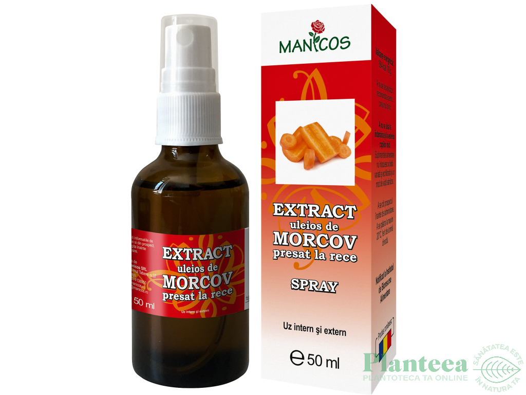 Extract uleios morcov spray 50ml - MANICOS