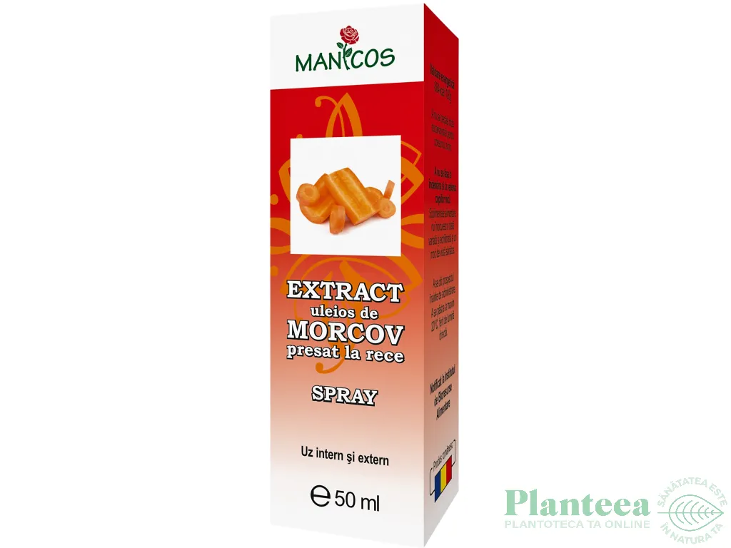 Extract uleios morcov spray 50ml - MANICOS