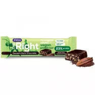 Baton proteic vegan cacao ciocolata neagra The Right 40g - FIZICO