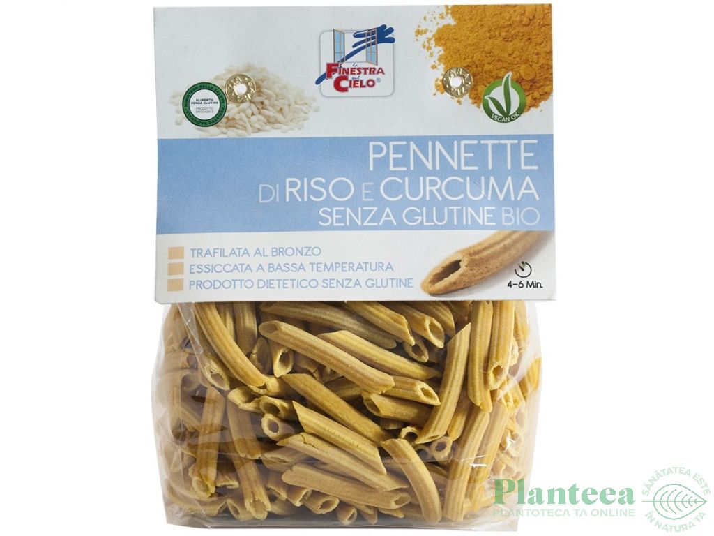 Paste pennette orez turmeric fara gluten eco 250g - LA FINESTRA SUL CIELO