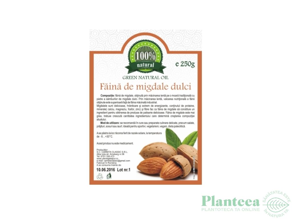 Faina migdale dulci 250g - CARMITA CLASSIC