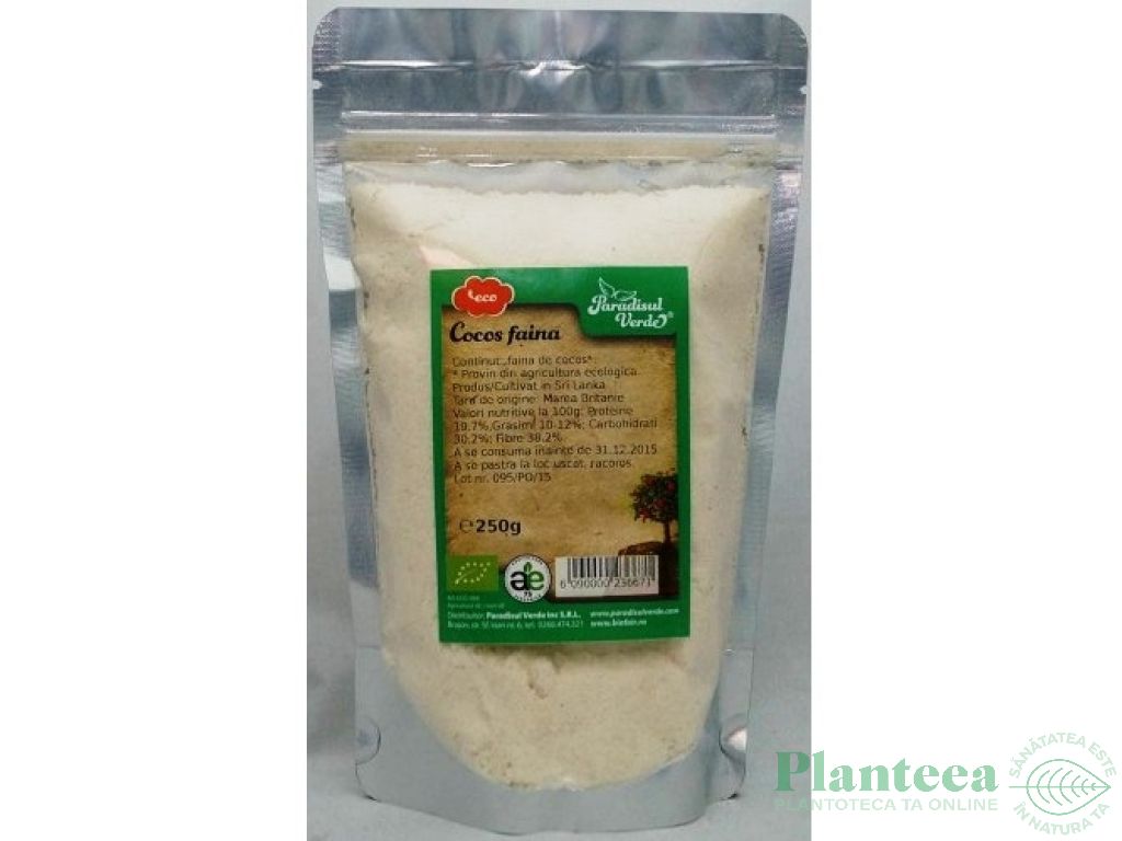 Faina cocos eco 250g - PARADISUL VERDE