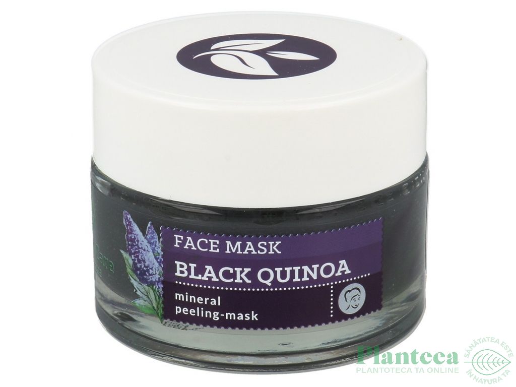 Masca peeling purificatoare detoxifianta quinoa neagra argila ghassoul Herbal Care 50ml - FARMONA