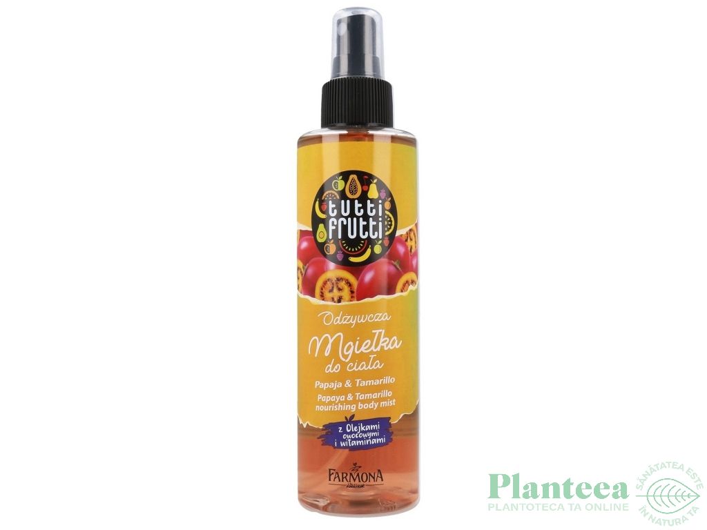 Spray corp nutritiv papaya tamarillo Tutti Frutti 200ml - FARMONA