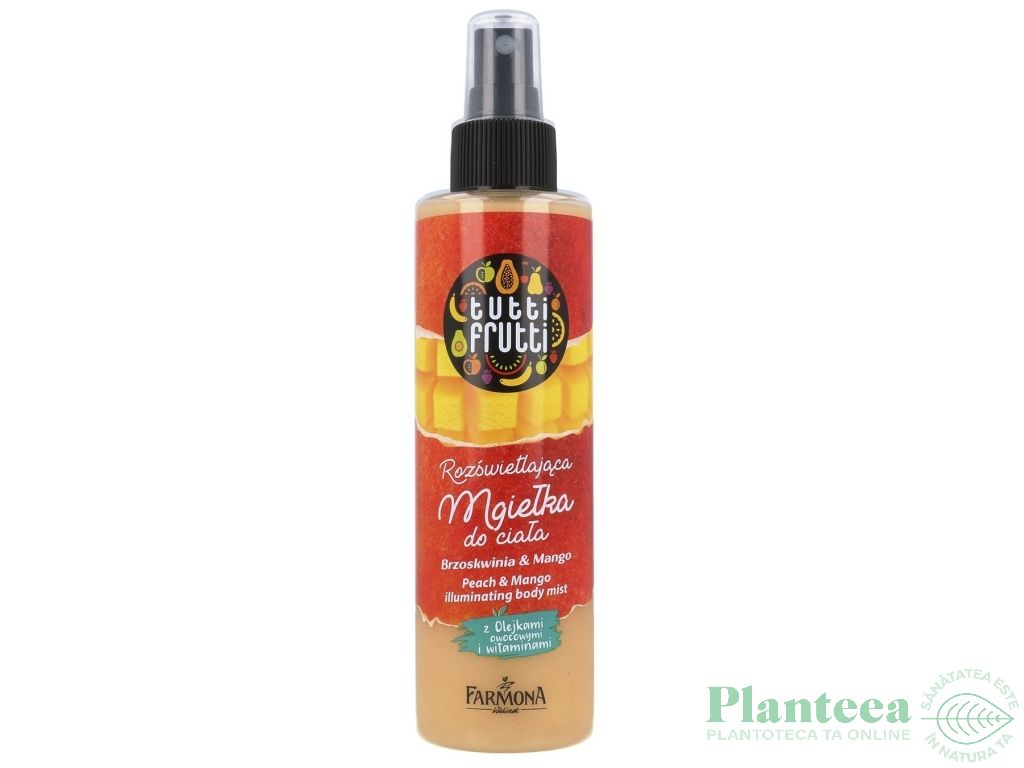 Spray corp iluminator piersici mango Tutti Frutti 200ml - FARMONA