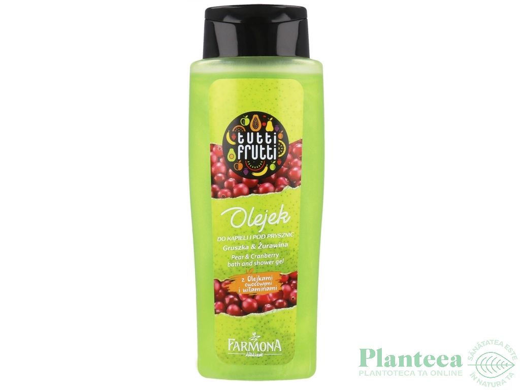 Gel dus pere merisoare Tutti Frutti 100ml - FARMONA