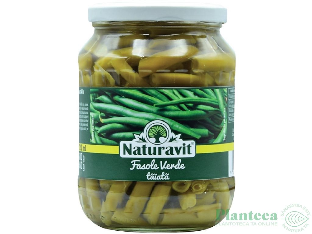 Conserva fasole verde pastai taiata 720ml - NATURAVIT