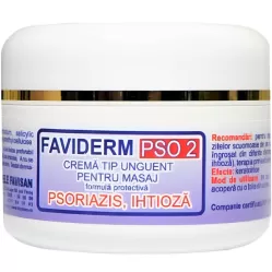 Unguent masaj psoriazis ihtioza FaviDerm PSO2 50ml - FAVISAN