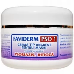 Unguent masaj psoriazis ihtioza FaviDerm PSO1 50ml - FAVISAN