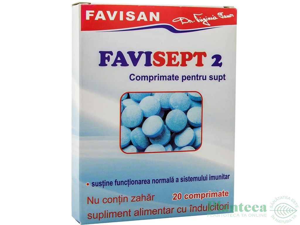 Favisept2 comprimate pt supt 20cp - FAVISAN
