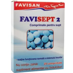 Favisept2 comprimate pt supt 20cp - FAVISAN