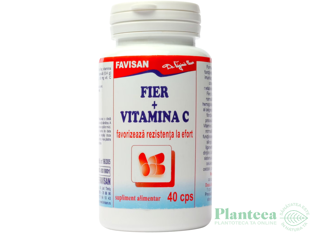 Fier vitamina C 40cps - FAVISAN