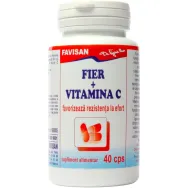 Fier vitamina C 40cps - FAVISAN