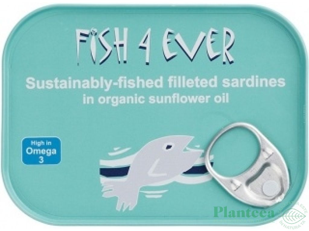 Sardine file ulei fl soarelui 100g - FISH 4 EVER