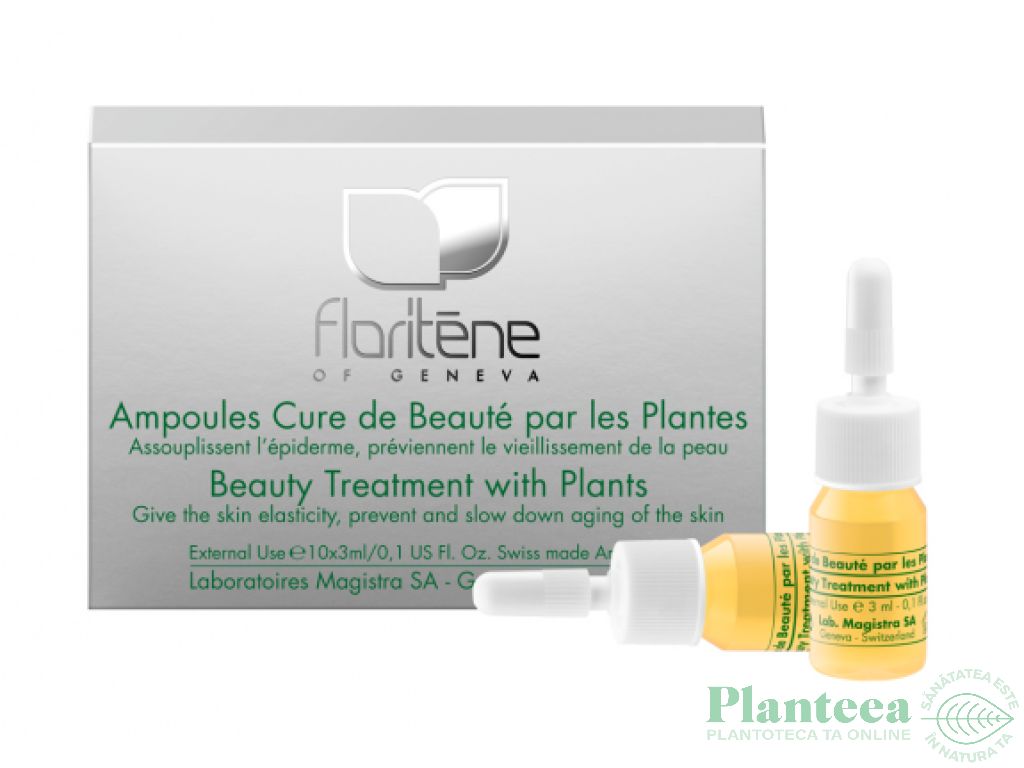 Fiole cura frumusete plante Serum Face Lift 10x3ml - FLORITENE