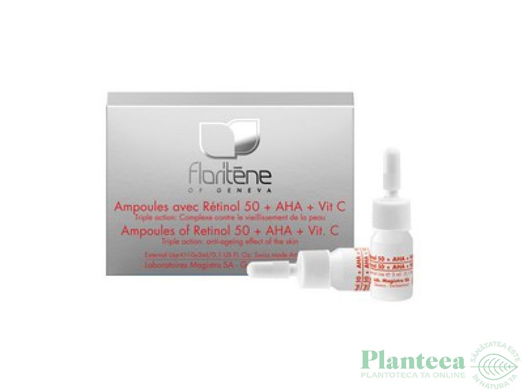Fiole retinol 50 AHA C Serum Face Lift 10x3ml - FLORITENE