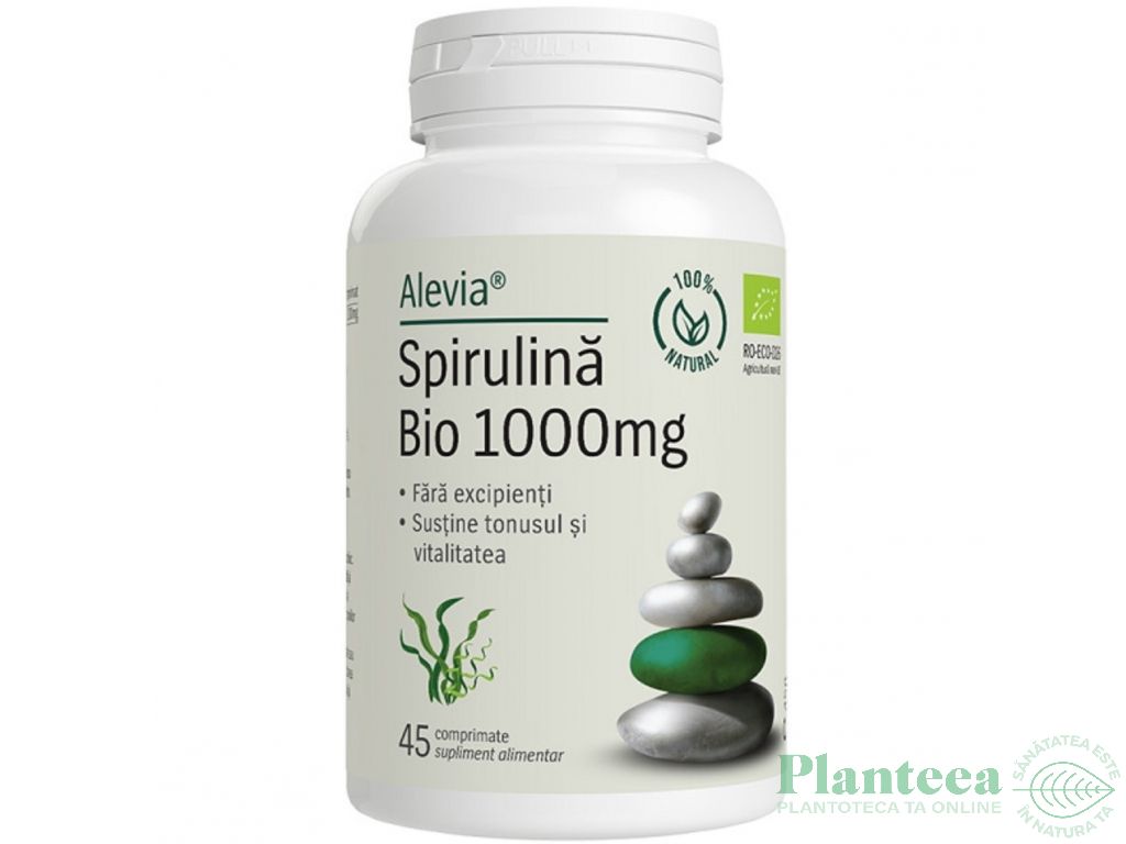 Spirulina 1000mg bio 45cp - ALEVIA