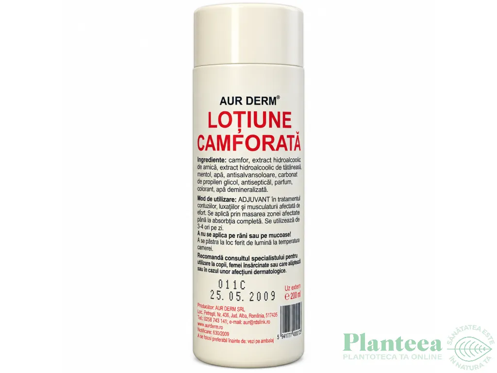 Lotiune camforata Aur Derm 100ml - LAUR MED