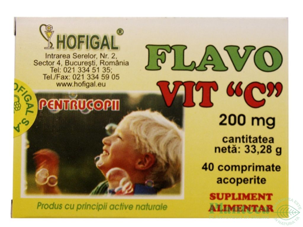 Flavovit C 200mg 40cp - HOFIGAL