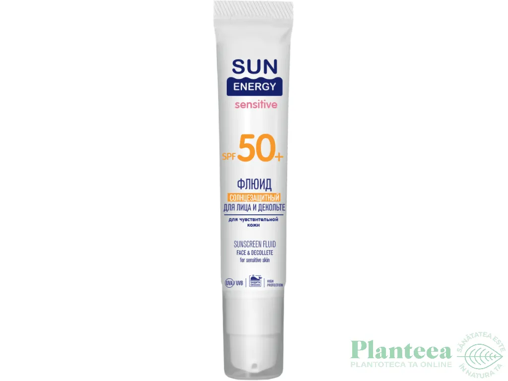 Fluid protectie solara fata decolteu piele sensibila spf50 30ml - SUN ENERGY