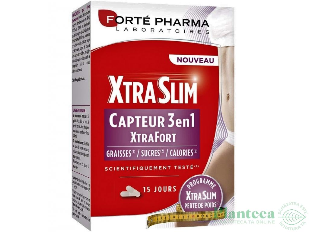 XtraSlim Capteur 3in1 XtraFort 60cps - FORTE PHARMA