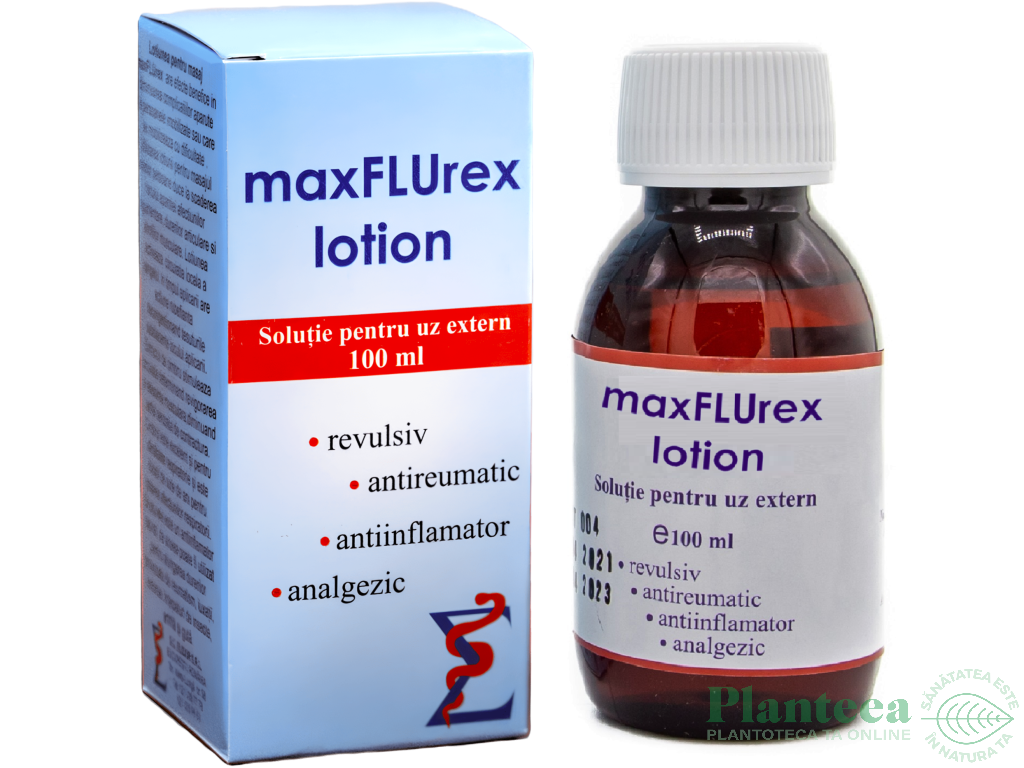 Lotiune frectie MaxFLUrex 100ml - ELIDOR