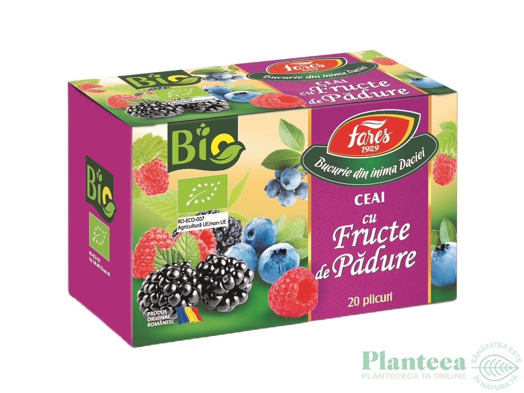 Ceai fructe padure bio 20pl - FARES