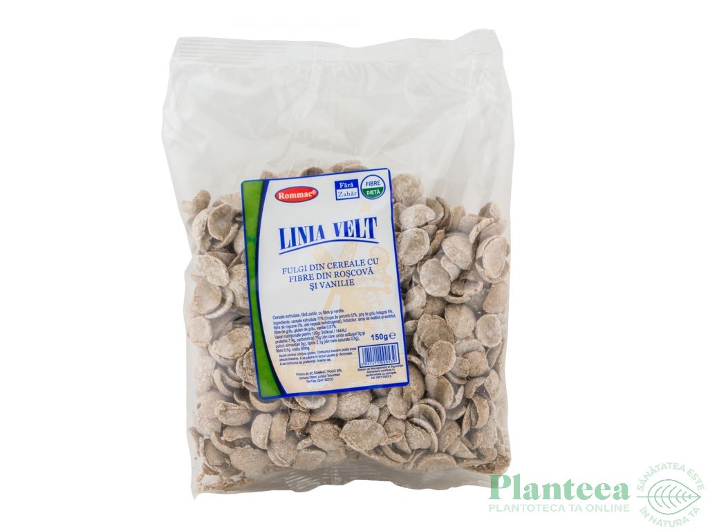 Fulgi cereale fibre roscove vanilie 150g - ROMMAC